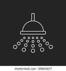Showerheads line icon