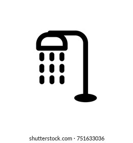 Showers icon,vector illustration. Flat design style. vector  showers icon illustration isolated on White background, showers icon Eps10. showers icons graphic design vector symbols.