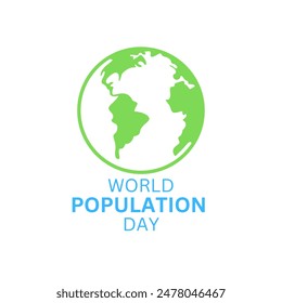 Showing earth Vector illustration of World Population Day Concept, July 11. Overcrowding, explosion of world population, and starvation.
World Population Day, banner, poster, social media post.