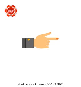 Showing Finger Icon