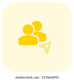 showing the location of a particular employee in the group