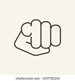 Showing on you line icon. Pointing, showing, finger. Gesturing concept. Vector illustration can be used for topics like communication, hand signals, miming