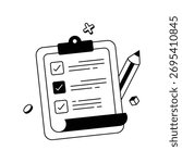 Showing organized workflow and completed goals Vector Icon
