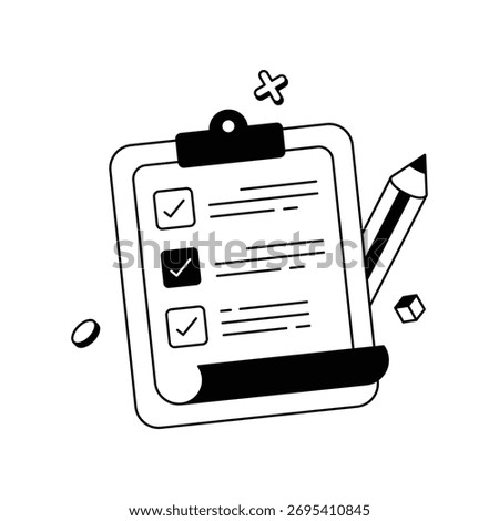 Showing organized workflow and completed goals Vector Icon
