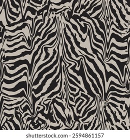 showing a pattern of wavy lines in black and white colours
