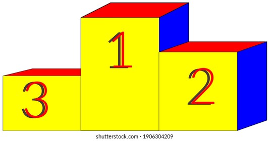 showing the podium finish or top three position