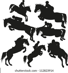 Showjumping vector