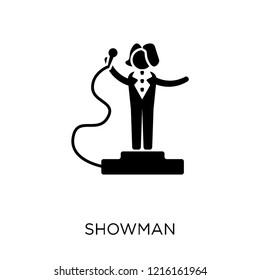 Showman icon. Showman symbol design from Professions collection. Simple element vector illustration on white background.