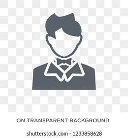 Showman icon. Trendy flat vector Showman icon on transparent background from Professions collection. 