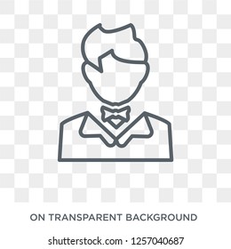 Showman icon. Trendy flat vector Showman icon on transparent background from Professions collection. High quality filled Showman symbol use for web and mobile