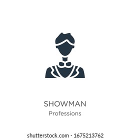 Showman icon vector. Trendy flat showman icon from professions collection isolated on white background. Vector illustration can be used for web and mobile graphic design, logo, eps10