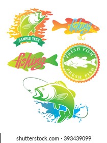 Shown logo bass fish