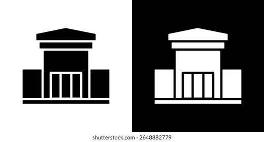 Showroom icon of a flat style vector