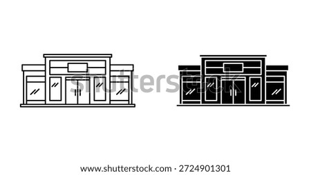 Showroom icon graphic design. Vector icon illustrations