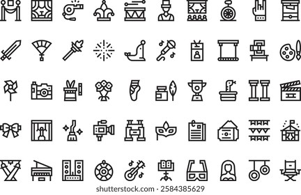 Shows icons High-Quality Vector Icons Collection with Editable Stroke. Ideal for Professional and Creative Projects.