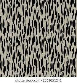 It shows a pattern resembling a leopard pattern. The pattern consists of irregular black spots on a beige background