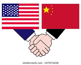 It shows the state of diplomacy between countries.It is the relationship between America and China.
