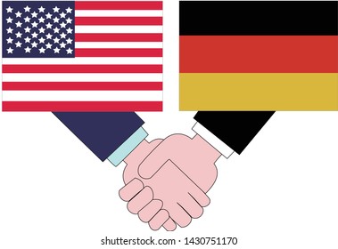 It shows the state of diplomacy between countries.It is the relationship between the United States and Germany.