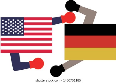 It shows the state of diplomacy between countries.It is the relationship between the United States and Germany.