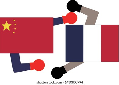 It shows the state of diplomacy between countries.It is the relationship between the China and France.