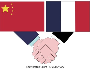 It shows the state of diplomacy between countries.It is the relationship between the China and France.