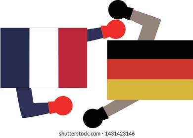 It shows the state of diplomacy between countries.It is the relationship between the France and Germany.
