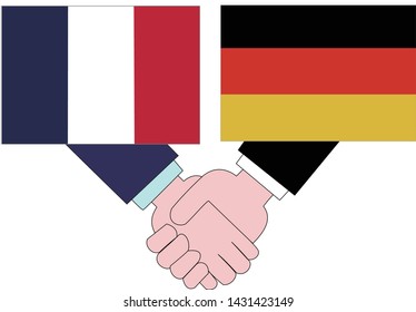 It shows the state of diplomacy between countries.It is the relationship between the France and Germany.