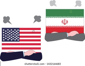 It shows the state of diplomacy between countries.It is the relationship between the United States and Iran.