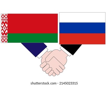It shows the state of diplomacy between countries.It is the relationship between Belarus and Russia.