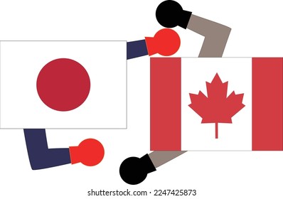 It shows the state of diplomacy between countries.It is the relationship between Canada and Japan.