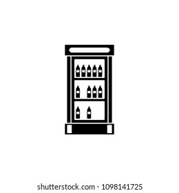 show-window with drinks icon. Element of market icon for mobile concept and web apps. Detailed show-window with drinks icon can be used for web and mobile. Premium icon