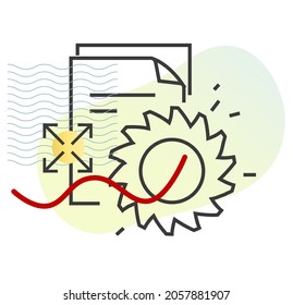 Shred Files in your Computer - Stock Icon as EPS 10 File