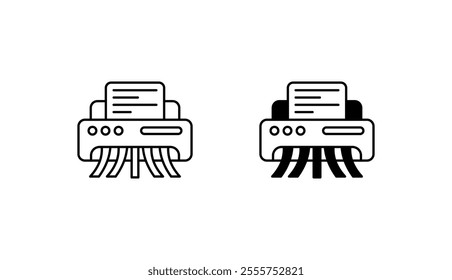 Shredder icon design with white background stock illustration