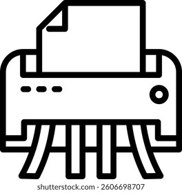 Shredder Icon Element For Design