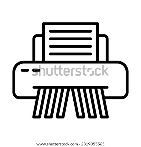 Shredder Icon Logo Design Vector Template Illustration Sign And Symbol Pixels Perfect