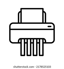 Shredder icon. Paper shredder sign. vector illustration