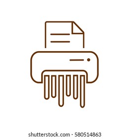 shredder  icon Vector. 