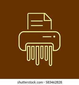shredder  icon Vector. 