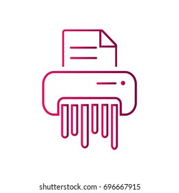 shredder  icon Vector. 