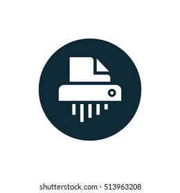 Shredder icon vector, clip art. Also useful as logo, app icon, symbol, graphic image, silhouette and illustration.