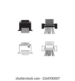 Shredder Machine Icon.vector illustration logo design