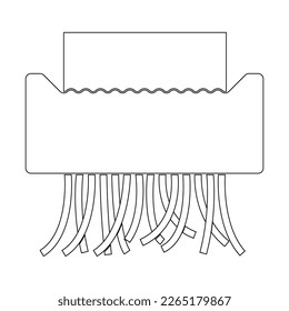 Shredder Machine Icon.vector illustration logo design