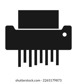 Shredder Machine Icon.vector illustration logo design