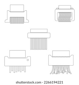 Shredder Machine Icon.vector illustration logo design