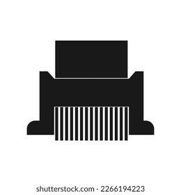 Shredder Machine Icon.vector illustration logo design
