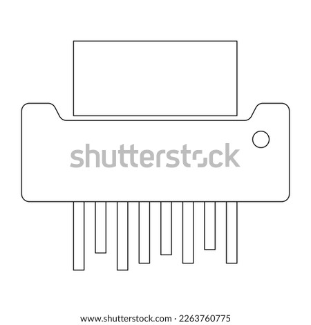 Shredder Machine Icon.vector illustration logo design
