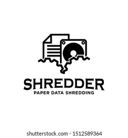 Shredding Services Paper Document Data Hardware Logo Icon