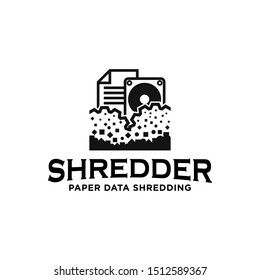 Shredding Services Paper Document Data Hardware Logo Icon