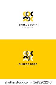 Shreds corp company logo template.