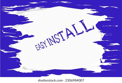 shreds of paper with Easy Install